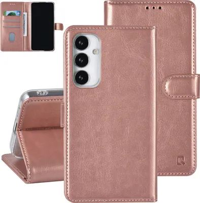 Zdjęcie produktu dla Etui na karty UNIQ Accessory Galaxy S23 FE Book Case - różowe złoto