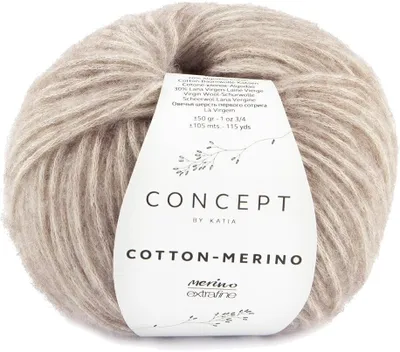 Obrázok produktu pre Katia Bavlna Merino 139 Fawn Brown Pletacia priadza
