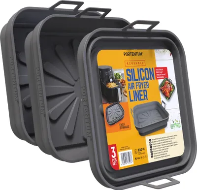 Productafbeelding van PORTENTUM siliconen vorm voor heteluchtfriteuse, rond, 22,5 cm – geschikt voor modellen van 4,7 tot 8 liter – editie 3