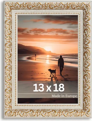 Produktbild von Bilderrahmen "Rubens" - Farbe: Beige Gold - Größe: 13 x 18 cm