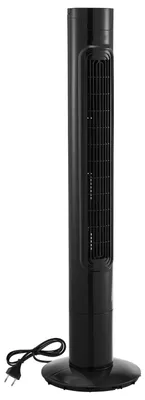 Obrázek produktu pro SucceBuy 50W věžový ventilátor, 985 mm sloupový ventilátor se 3 rychlostními stupni, 3 režimy a 7,5hodinovým časovačem, 50° oscilace s dálkovým ovládáním, tichý stojanový ventilátor do ložnice a kanceláře, černý