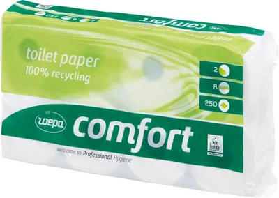 Produktbild von Toil.papier WEPAComfort 2-lg weiss 64 Rollen