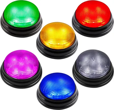 Productafbeelding van Quizbuzzers - Set van 6 - Spelbuzzers - Quizavond - Teamspel