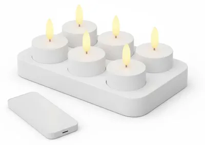 Image de InAndOutdoorMatch - Bougies LED rechargeables - Lot de 6, Image générée par une IA