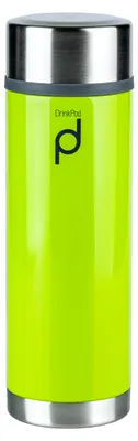Thermosflasche 350 ml, doppelwandig, 18/10 Edelstahl, grün