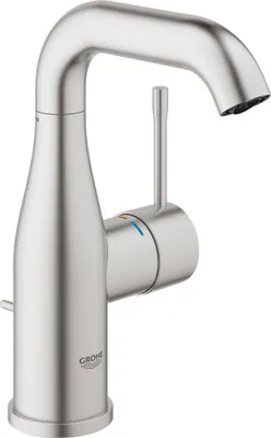 Produktbild von GROHE Essence New Waschtischarmatur Größe M, mit Zugstange, Superstahl, glänzend