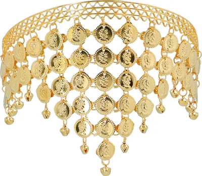 Produktbild von Diadem Orient Münzen gold Bauchtanz