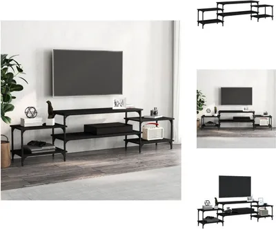 Obrázek produktu pro vidaXL TV skříňka černá 197x35x52 cm materiál na bázi dřeva - TV nábytek