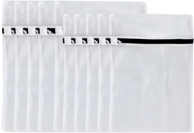 Produktbild von Wäschenetze10 Stück, Wäschesack Wäschetasche Set Waschbeutel für Wäsche mit Reißverschluss für BH, Unterwäsche, Socken, Strumpfhosen, Babysachen (30 * 40CM / 40 * 50CM)