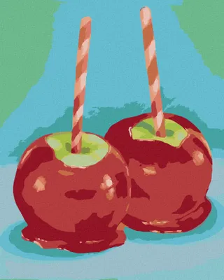 Produktbild von Zuty - Malen nach Zahlen - GETAUCHTER APFEL (MYROSLAVA VOLOSCHUK), 40x50 cm, ohne Keilrahmen