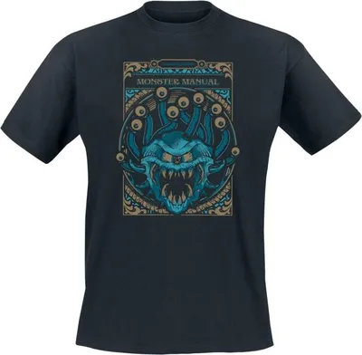 Produktbild von Dungeons and Dragons T-Shirt Herren Monsters Manual schwarz L