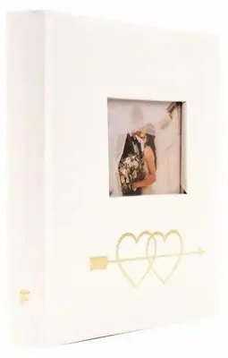 Zdjęcie produktu dla Album fotograficzny 10x15 50 zdjęć ślubnych 2Hearts 2 złote