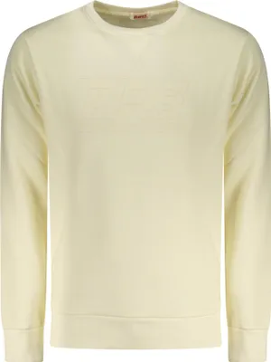Produktbild von Herren Rundhals-Sweatshirt Weiß: Gefüttert & Bedruckt