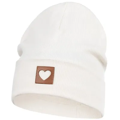 Produktbild von Smarilla Mütze Mädchen Damen Kinder Beanie gerippt, Gr. 50-52, Creme