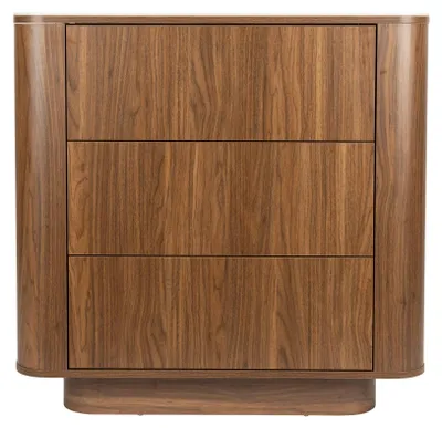 Produktbild von Housecraft Living Almira Schubladenschrank Marmoroptik/ Walnussfarbe