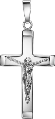 Produktbild von Kruzifix Kreuz-Anhänger Silberkreuz Jesus Christus Kettenanhänger 925 Silber