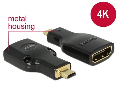 Image de DeLOCK 65664 DeLOCK micro HDMI-D Stecker -> A Buchse