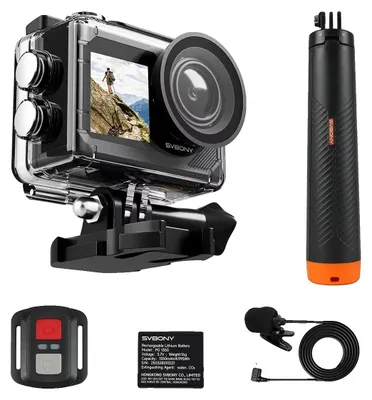 Produktbild von Sportkamera, 4K-Video, elektronische Bildstabilisierung, schwarz
