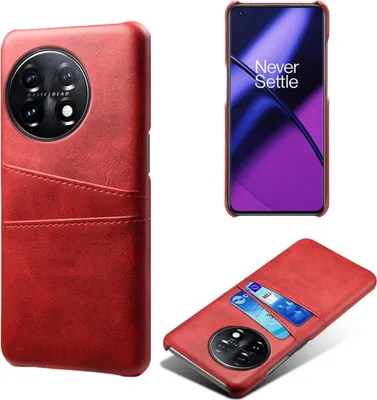 Produktbild von OnePlus 11 5G Hülle - Coverup Kartenfach Back Cover - Rot