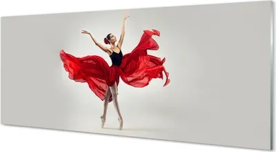 Produktbild von Glasbilder 125x50 Wandkunst Ballerina Frau