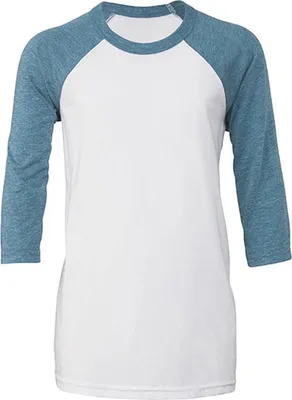 Produktbild von Canvas Youth 3/4 Sleeve Baseball Tee