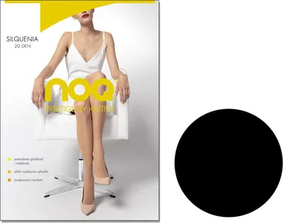 Produktbild von Matte elastische Strumpfhose 20 den SILQUENIA 4 Nero