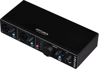 Produktbild von Arturia 800102 MiniFuse 2 - Kompaktes USB-Audio-Interface, Schwarz
