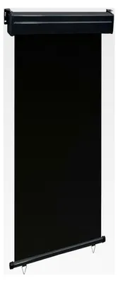 Produktbild von Seitenmarkise 85x250 cm Schwarz, wasserdicht für Balkon, Terrasse, Wohnmobil, Garten, Café