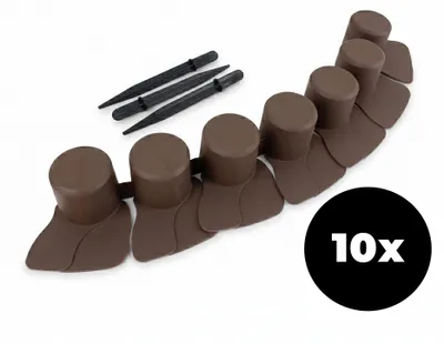 Obrázek produktu pro Aga Zahradní plastový obrubník 51x6x6 cm 10ks