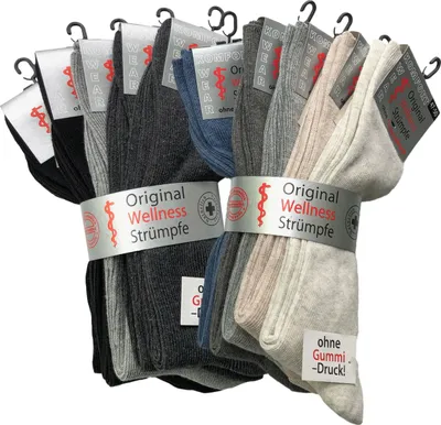 Produktbild von 5er-Pack Socken ohne Gummi Farbmix Wowerat