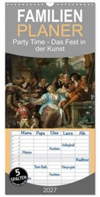 Immagine prodotto di Calendario familiare 2027 - Festa! - Un calendario per celebrare l'arte, con 5 colonne (calendario da parete, 21 x 45 cm) CALVENDO