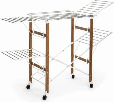 Obrázok produktu pre Skladací vertikálny sušiak na bielizeň s kolieskami Dreeyl InnovaGoods 38 barov
