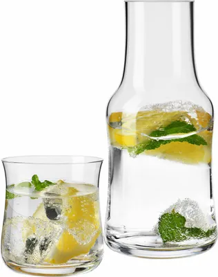 Produktbild von KROSNO Splendour Nočná Sada na Vodu, 2 kusy, Karafa 600 ml, Pohár 200 ml