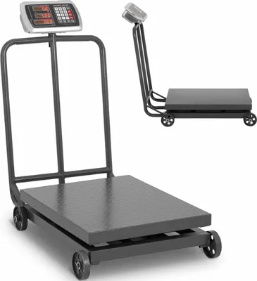 Obrázek produktu pro Expondo Steinberg Systems Podlahová váha – 600 kg / 0,1 kg  – 60 x 50 cm – pojízdná –  LED