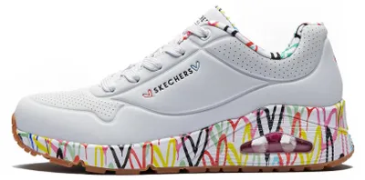 Zdjęcie produktu dla Skechers Uno Loving Love sneakersy kolor biały dla kobiet 155506-WHT
