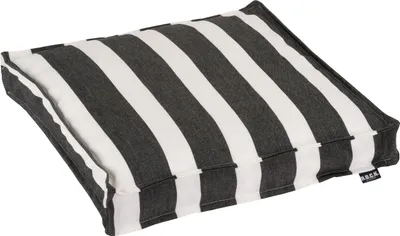 Produktbild von H.O.C.K. Classic Streifen Outdoor Sitzkissen 40x40x5cm schwarz