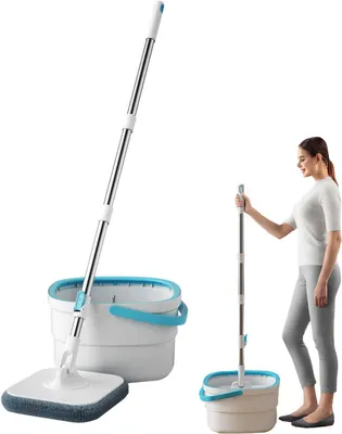 Produktbild von Mopp- und Eimer-Set für die Bodenreinigung mit Schmutzwassertrennung