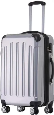 Produktbild von Trolley - Koffer XL - 75cm - 115/138L - Light - 4 Rollen, Dehnfalte, Silber