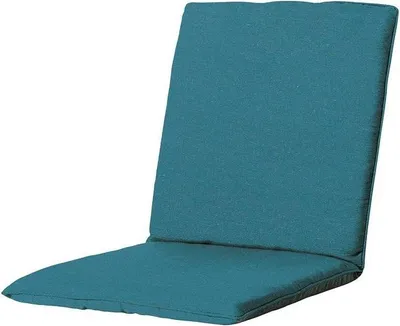 Produktbild von Madison Stapelstuhl Kissen Universal Panama in Meeresblau, 97x49cm, niedriges Rückenkissen, 3cm dick