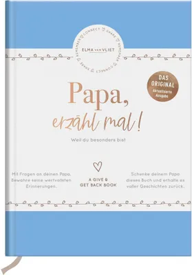 Produktbild von Papa, erzähl mal! | Elma van Vliet: Das Erinnerungsalbum deines Lebens: Das Erinnerungsalbum deines Lebens | Ein persönliches Geschenk für Papa zum ... (Erzähl mal!-Reihe von Elma van Vliet)