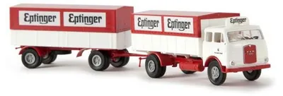 Produktbild von Brekina LKW MAN 10.212 F PrPl-Zug Eptinger (CH) 78362