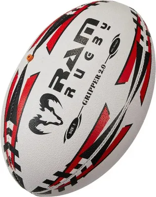 Image de Ballon de rugby d'entraînement Gripper Pro 2.0 - Technologie Inflight Valve - Rouge - Taille 5