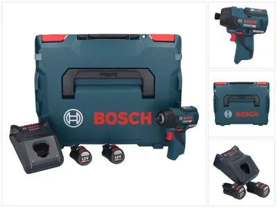 Obrázek produktu pro Bosch 0 601 9E0 005, Rázový utahovák, Černá, Modrá, 1/4", 3100 ot/min, 110 Nm, 1200 ot/min