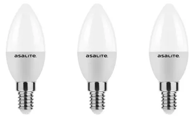 Produktbild von Asalite E14 LED-Lampe B35 6W 510lm 4000K neutralweiß 3 Stück