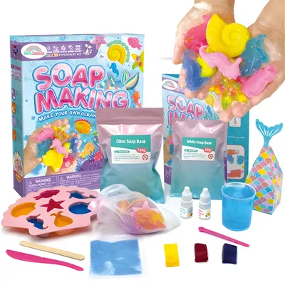 Produktbild von Seifen herstellen Set für Kinder – Kreative DIY Seifen Ozean, Lernen & Spaß