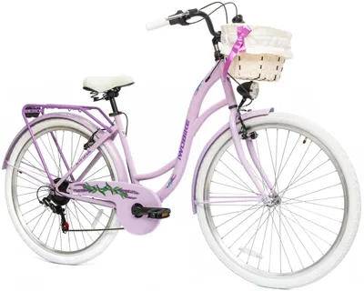 Produktbild von Damen Citybike 28 Zoll IwoBike Lavender Fahrrad Shimano Ausstattung Gepäckträger Korb GRATIS