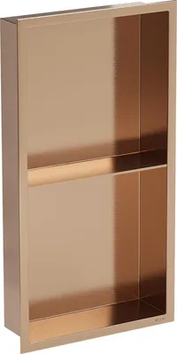 Obrázek produktu pro Mexen X-Wall-R nástěnná polička s límcem a policí 60 x 30 cm, kartáčovaná měď - 19C0603010S