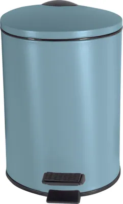 Immagine prodotto di Cestino per cosmetici Spirella da 3 litri in acciaio inox con chiusura ammortizzata e cestino interno "Adelar" Cestino per bagni Cestino per rifiuti a chiusura ammortizzata blu