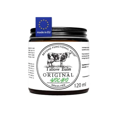 Produktbild von ORIGINAL Beef Tallow Balm, Natural Rindertalg Balm mit Avocadoöl, Natürliches Duft, 120 ml