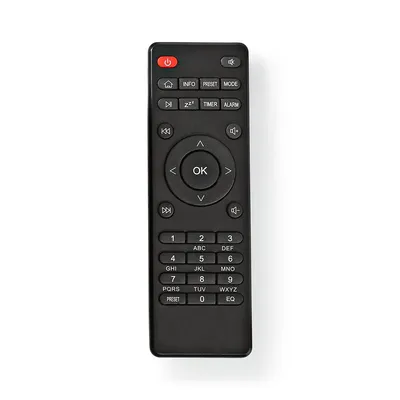 Produktbild von Nedis Ersatz Fernbedienung - Passend für: RDIN3000BK / RDIN4000BK / RDIN5000BK / RDIN5005BK - Fest - 1 Gerät - Clear Lay-out - Infrarot - Schwarz